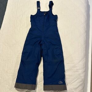 LL Bean TEK toddler snow pants, size 4